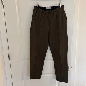 Everlane Green Cotton Blend Elastic Waist The Dream Pant Size Medium